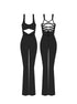 EVANGELINE X FRILLEDNECK BODYSUIT - Black